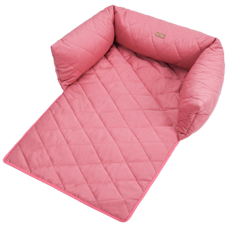 Dog Sofa Bed Mat With Zipper, Removable And Washable Liner