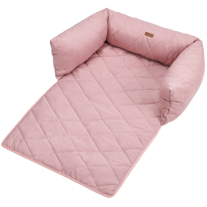 Dog Sofa Bed Mat With Zipper, Removable And Washable Liner