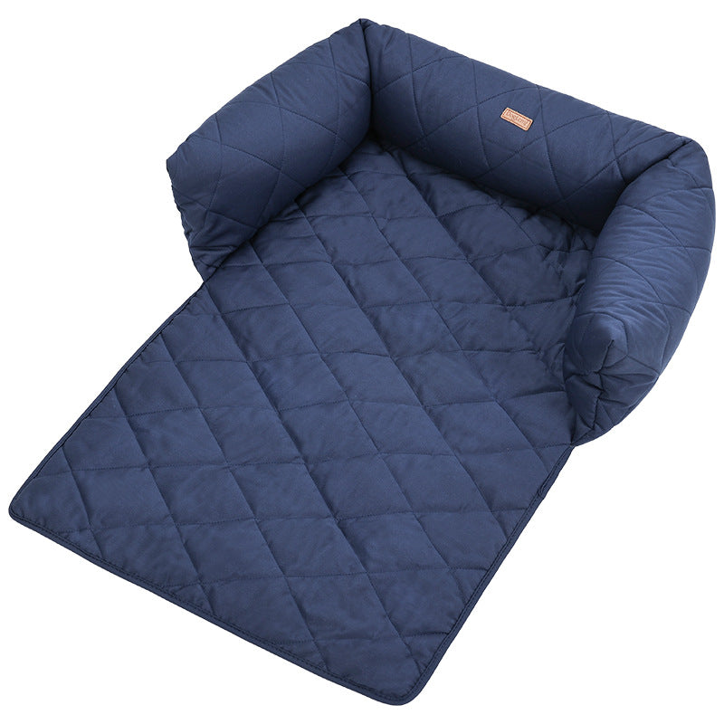 Dog Sofa Bed Mat With Zipper, Removable And Washable Liner