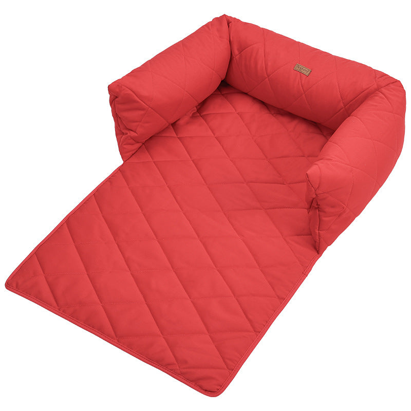Dog Sofa Bed Mat With Zipper, Removable And Washable Liner