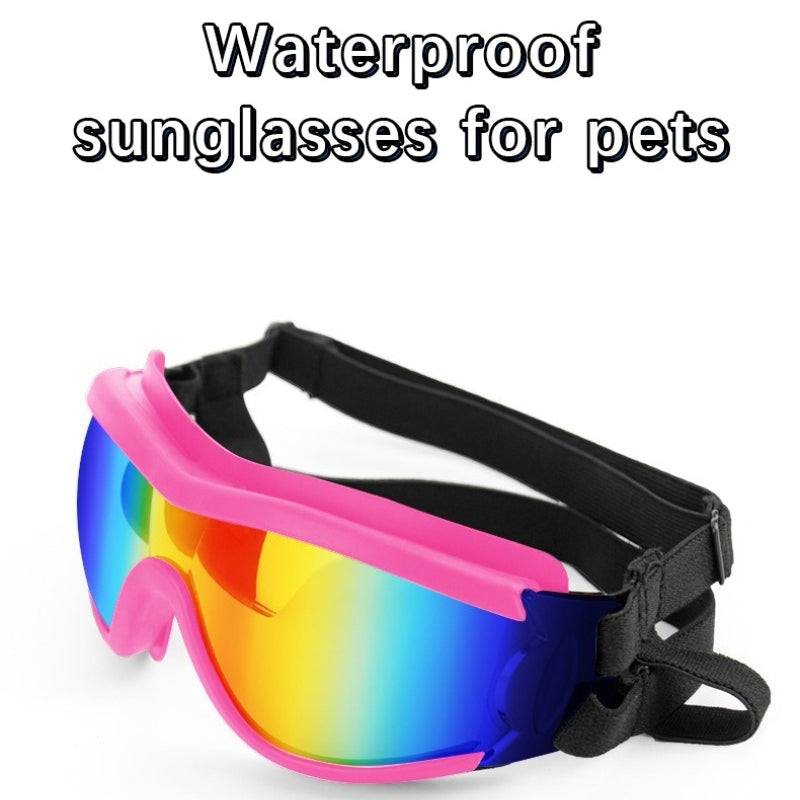 Dog Sunglasses Goggles Adjustable Straps Windproof Dustproof Dog Sunglasses