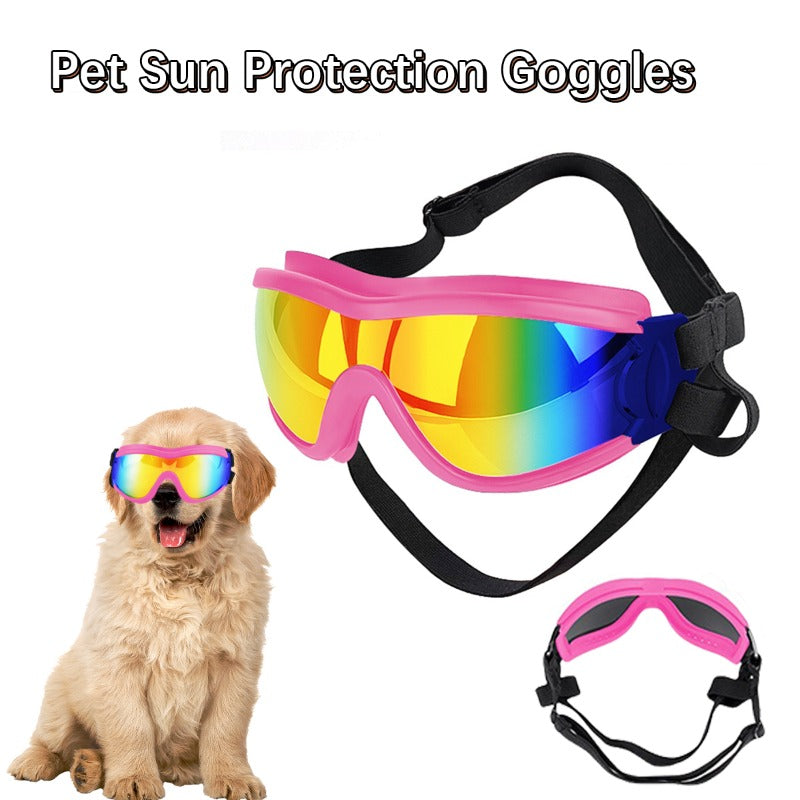 Dog Sunglasses Goggles Adjustable Straps Windproof Dustproof Dog Sunglasses