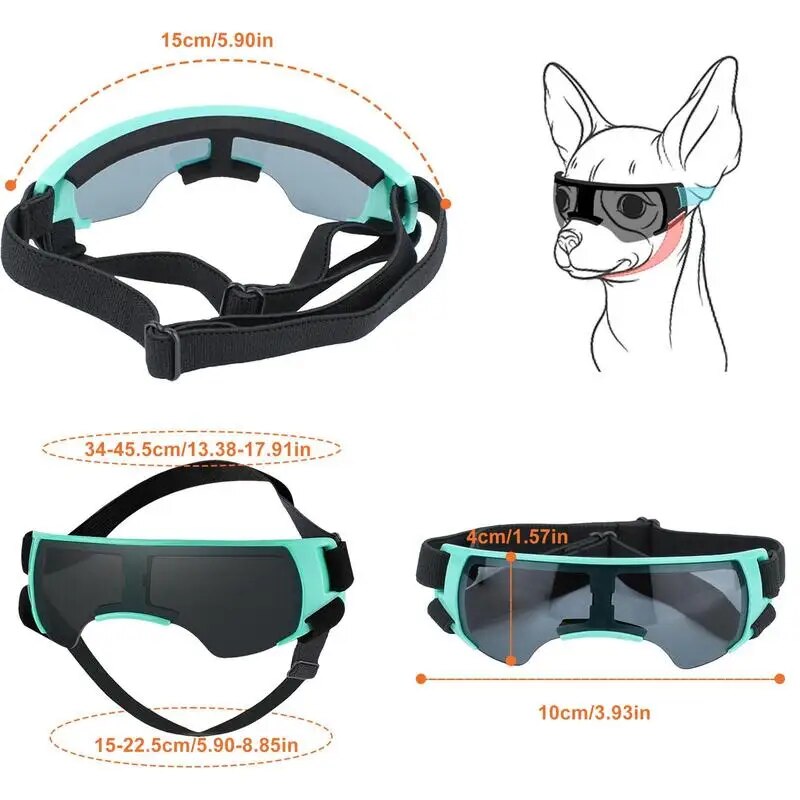 Dog Sunglasses Uv Protection Windproof Goggles Pet Eye Wear