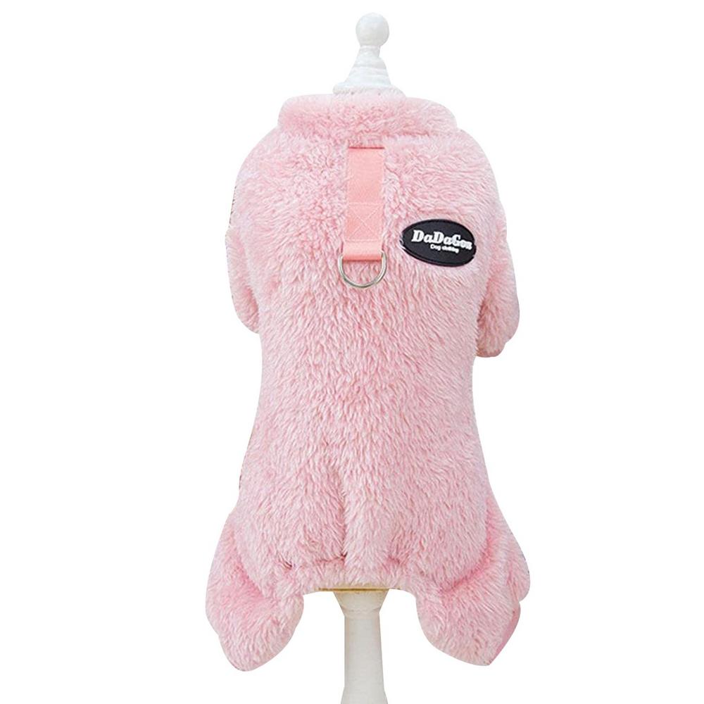 Dog Sweater with D-Ring Dog Pajamas Doggy Pjs Fleece Jumpsuit Apparel