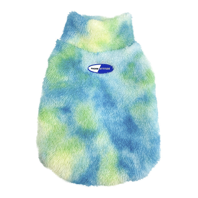 Dog Tie Dye Sweater Skin Friendly Soft Breathable Stretch Fleece
