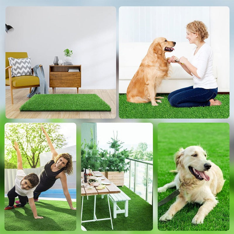 Dog Toilet Mat Portable Waterproof Litter Tray Pad Grass Pad