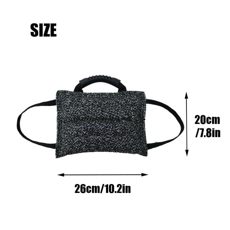 Dog Training Bite Tug Pillow Sleeve with 2 Rope Handles