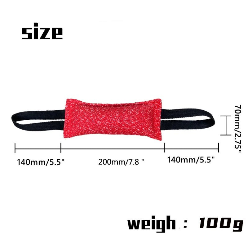 Dog Training Bite Tug Pillow Sleeve with 2 Rope Handles