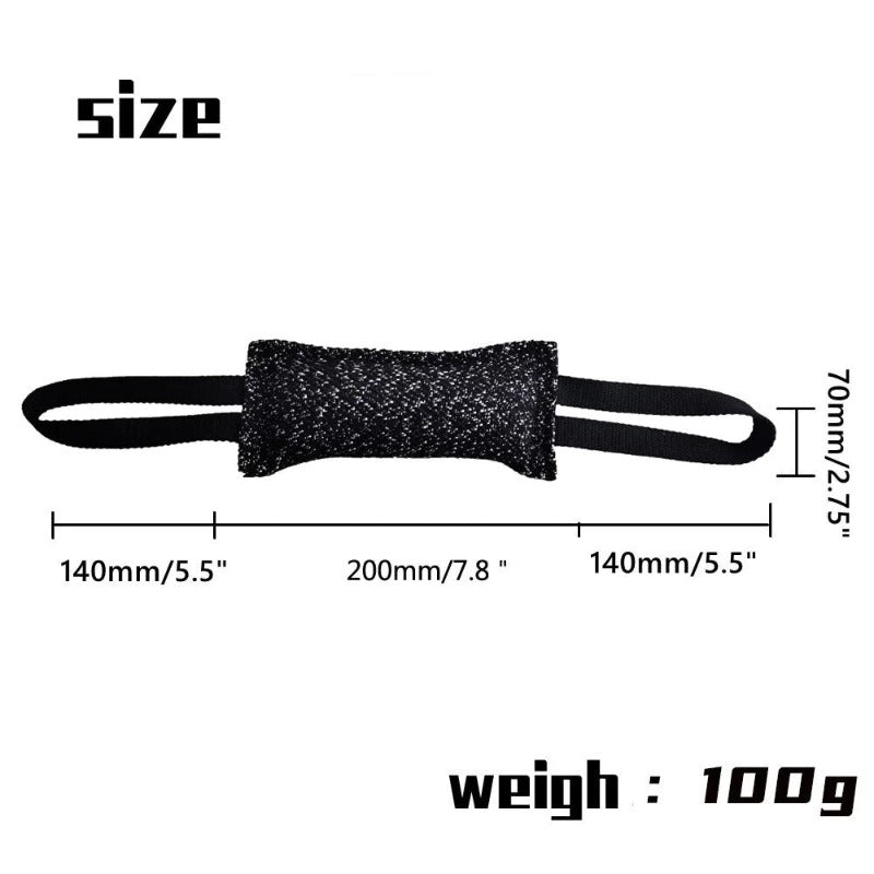 Dog Training Bite Tug Pillow Sleeve with 2 Rope Handles