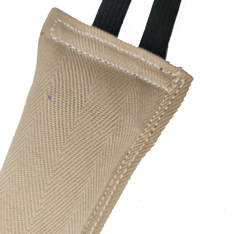 Dog Tug Toy Bite Pillow Strong Pull Dog Toy Training with 2 Rope Handles Toys