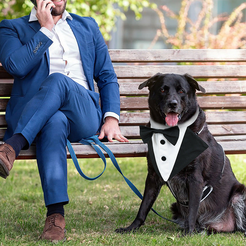 Dog Tuxedo Bandana Dog Costumes Bow Tie