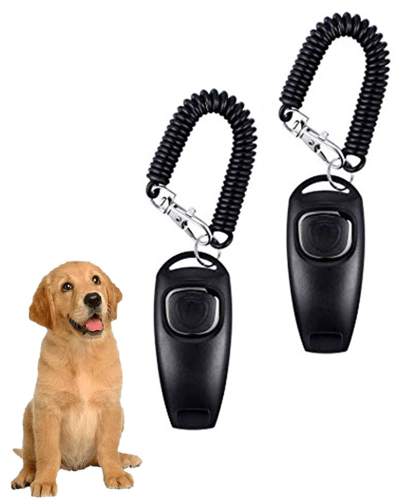 2in1 Dog Whistle Dog Clicker Set