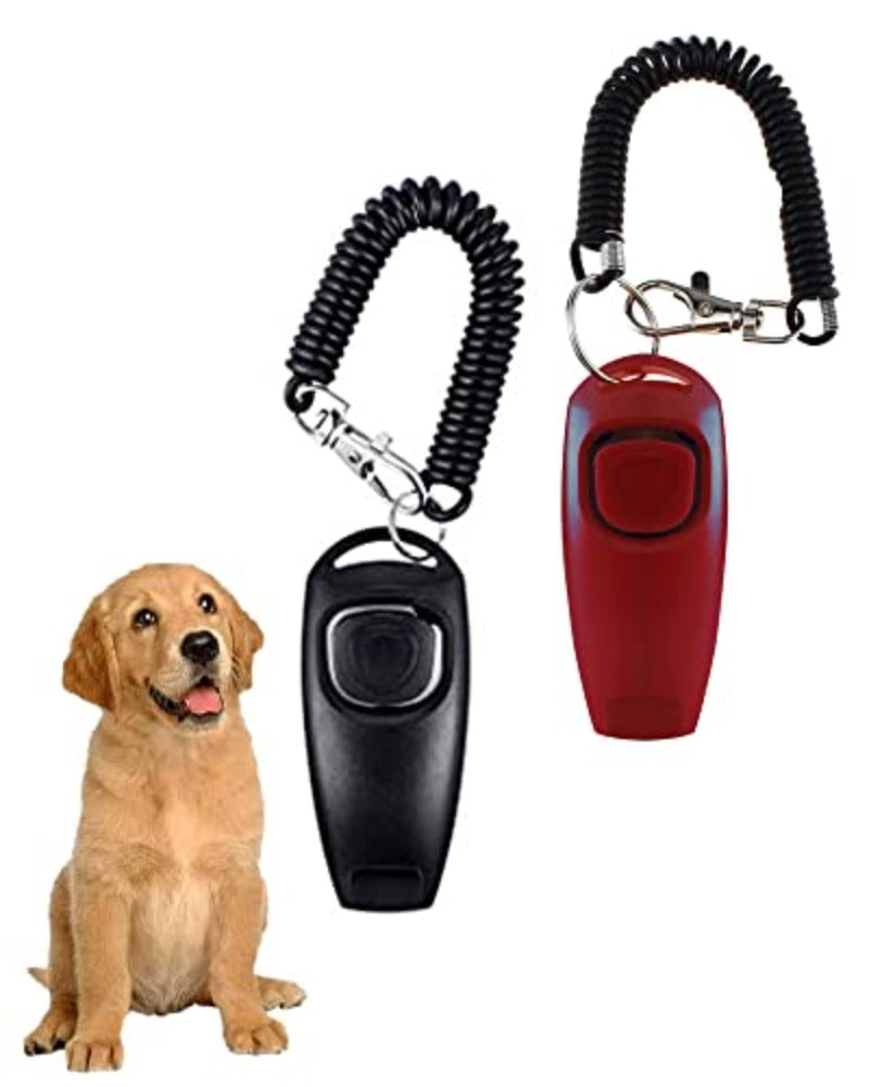 2in1 Dog Whistle Dog Clicker Set