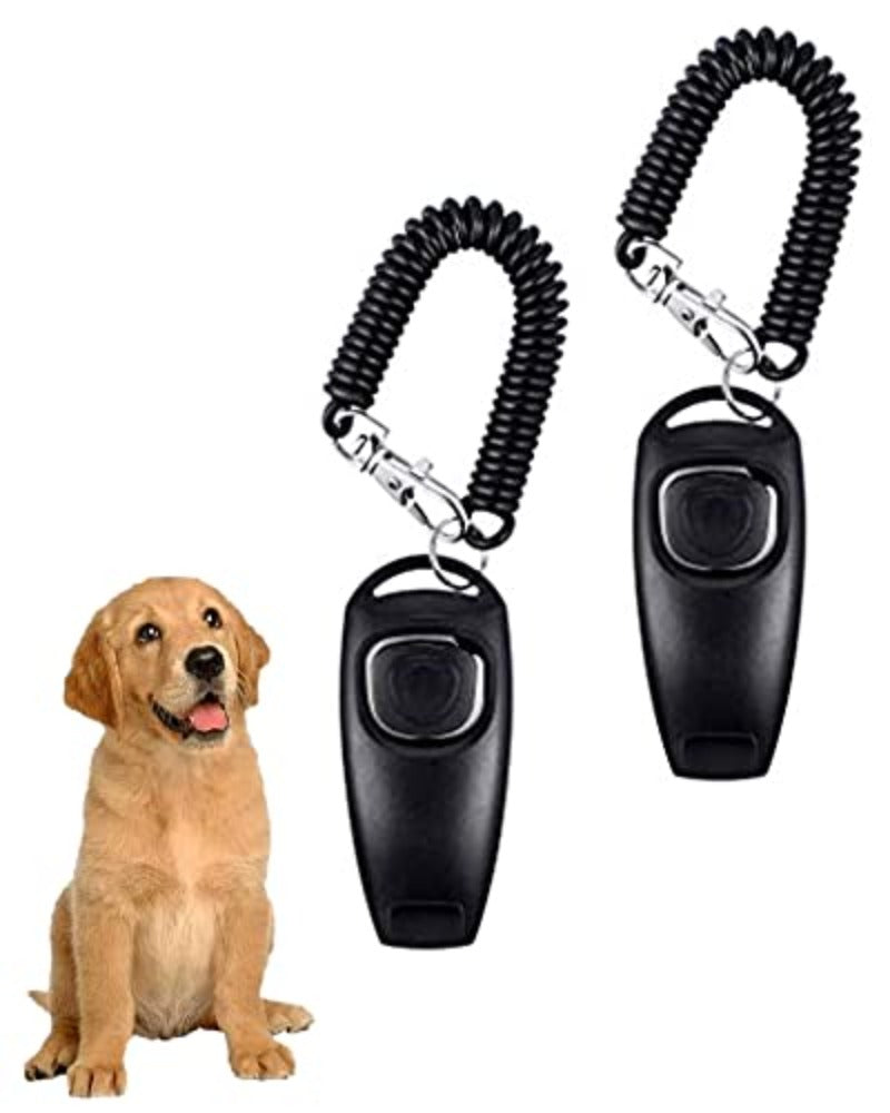 2in1 Dog Whistle Dog Clicker Set