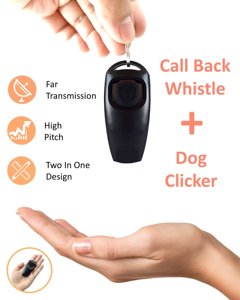 2in1 Dog Whistle Dog Clicker Set