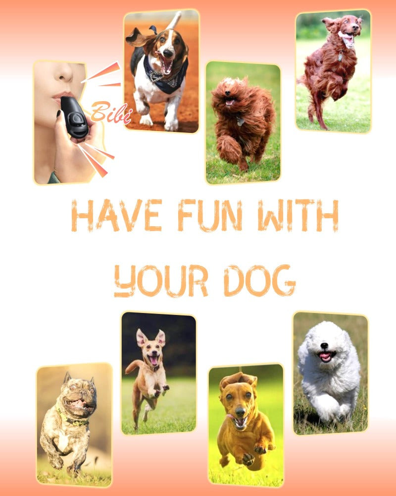 2in1 Dog Whistle Dog Clicker Set