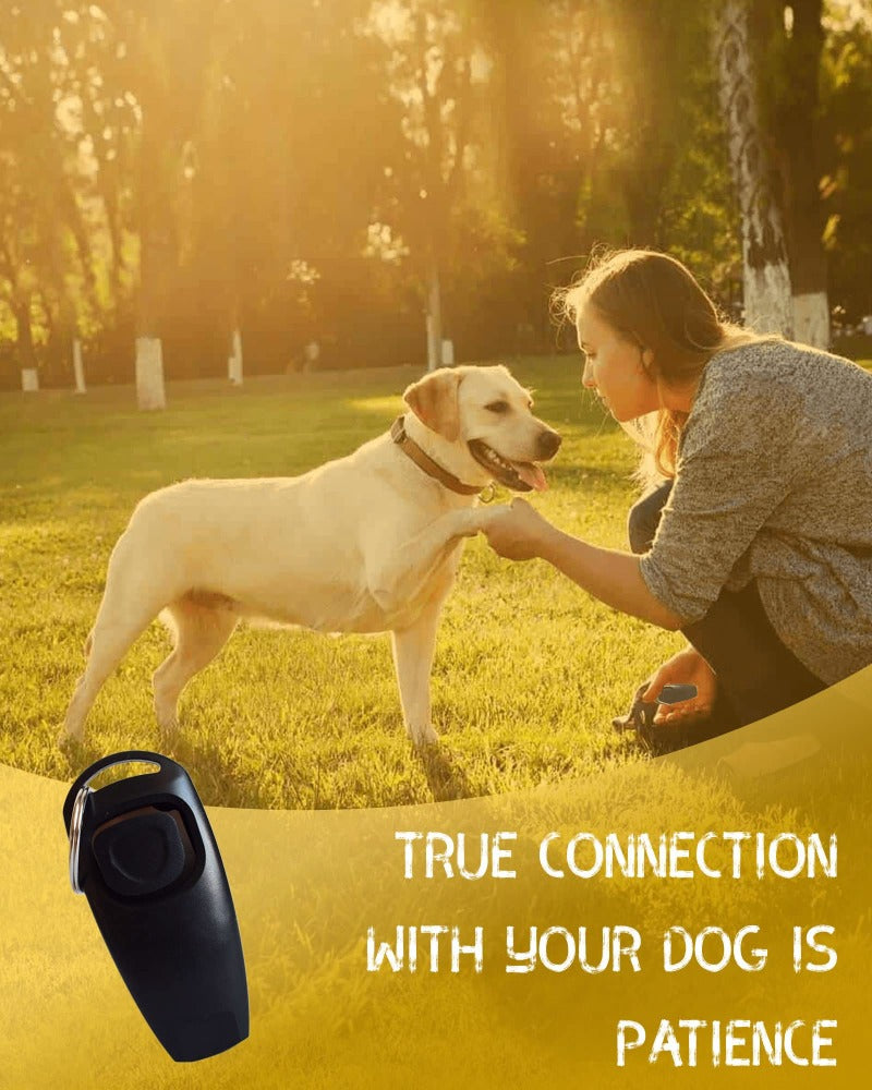 2in1 Dog Whistle Dog Clicker Set