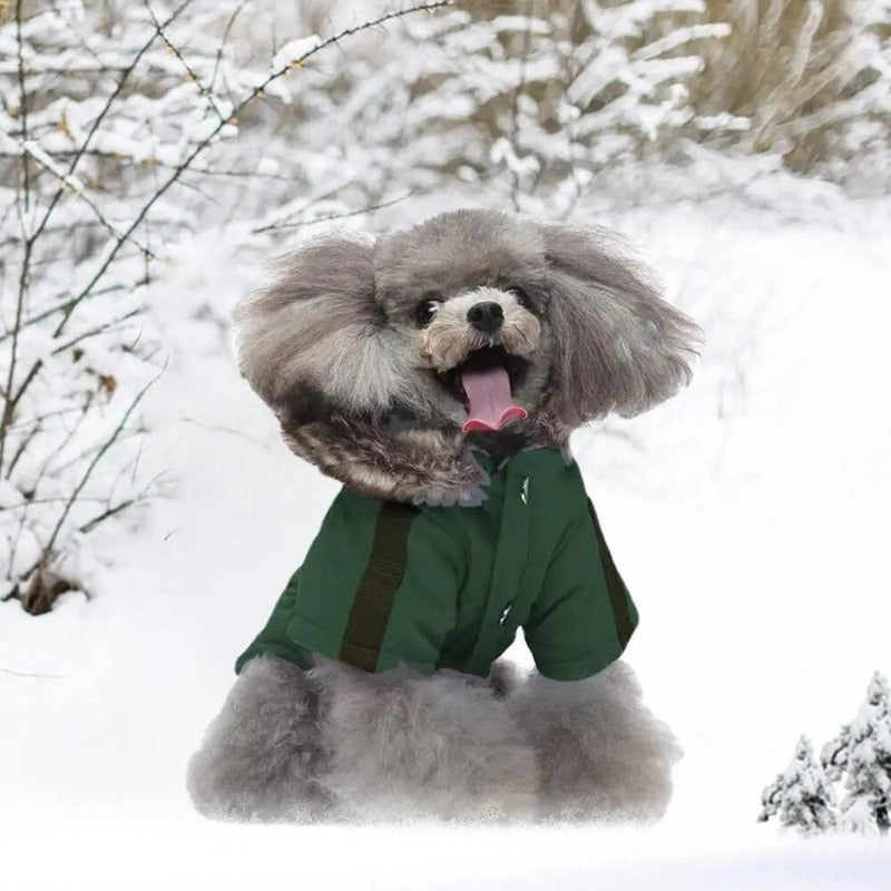 Dog Winter Coat Windproof Warm Thick Dog Jacket With Hood