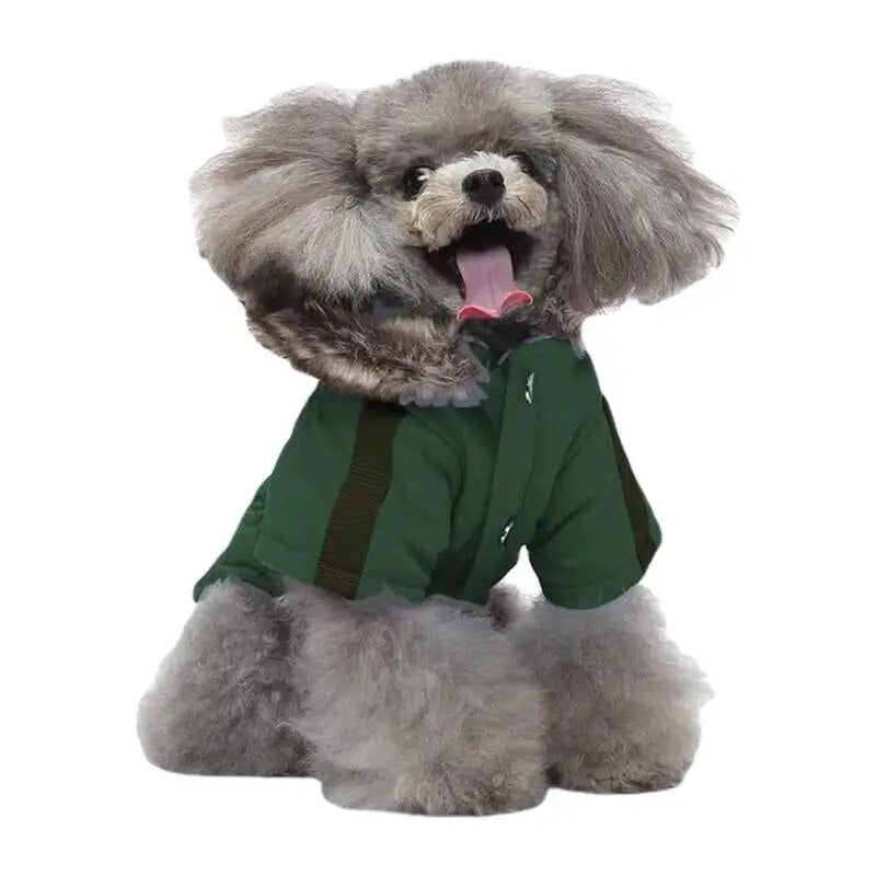Dog Winter Coat Windproof Warm Thick Dog Jacket With Hood