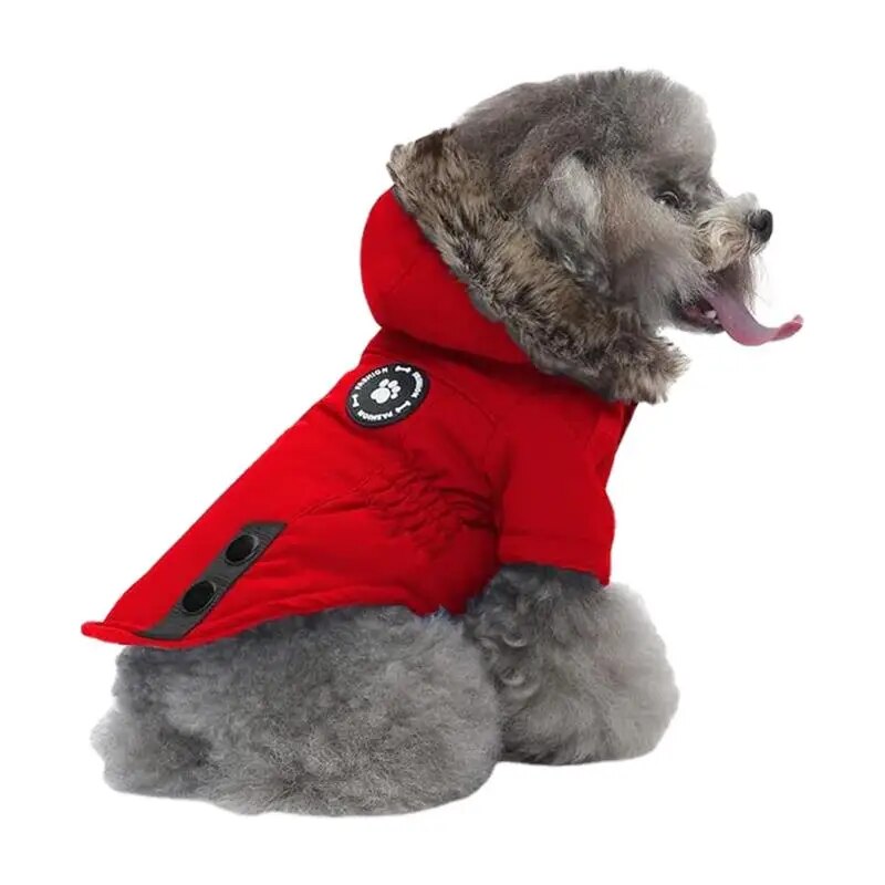 Dog Winter Coat Windproof Warm Thick Dog Jacket With Hood