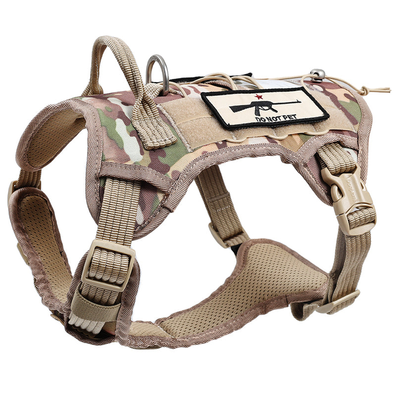 Dog Harness Adjustable Pet Harness Anti-Escape Outdoor Dog Walking Pet Dog Tactical Harness