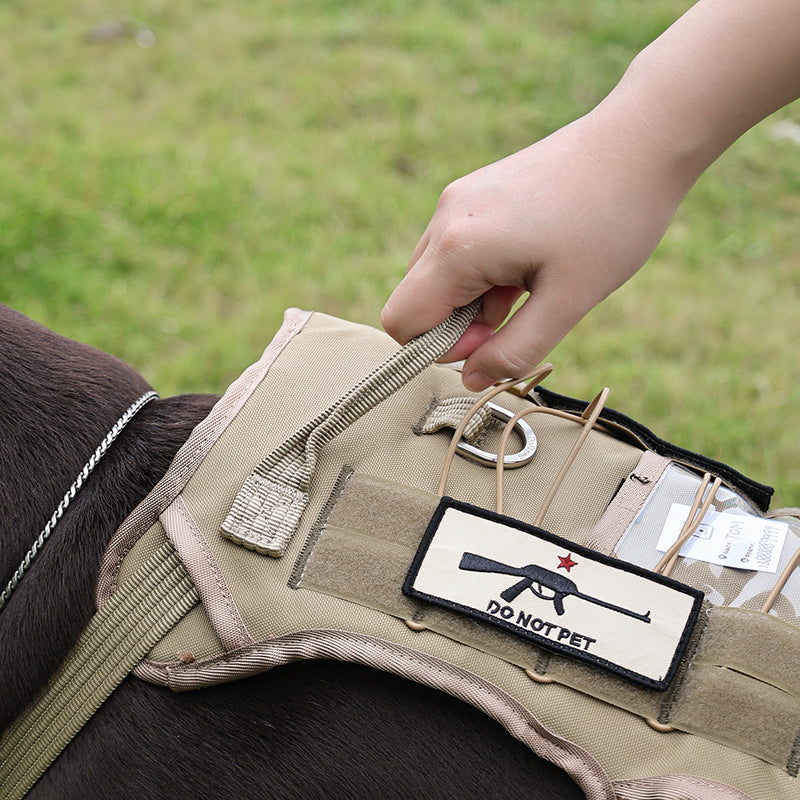 Dog Harness Adjustable Pet Harness Anti-Escape Outdoor Dog Walking Pet Dog Tactical Harness