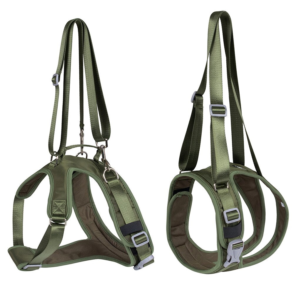 Dog Split Auxiliary Harness & Leash Set Pet Dog Front and Rear Legs Walking Assistance Belt