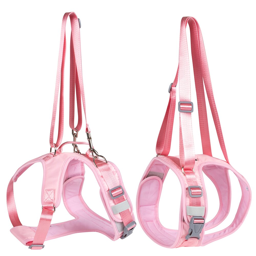 Dog Split Auxiliary Harness & Leash Set Pet Dog Front and Rear Legs Walking Assistance Belt