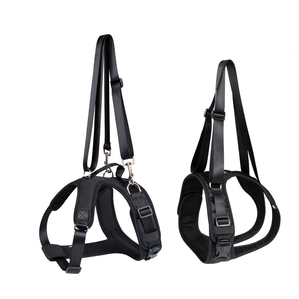 Dog Split Auxiliary Harness & Leash Set Pet Dog Front and Rear Legs Walking Assistance Belt