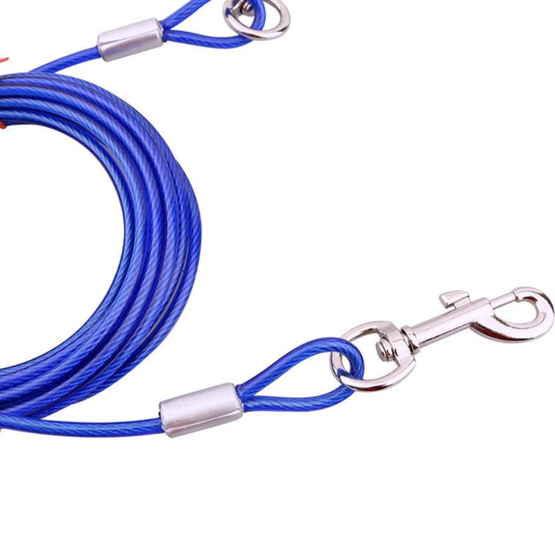Stainless Steel Double-headed Pet Dog Leash