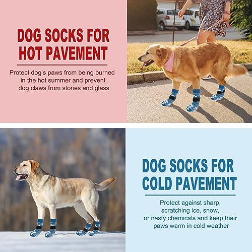 Double Side Anti-Slip Dog Socks Dog Booties for Hot Pavement