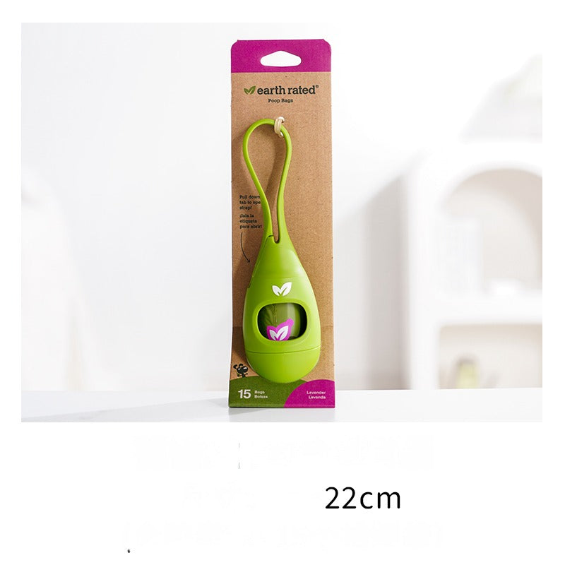 Dog Poop Bag Set With 1Poop Bag Dispenser and 15Waste Bags