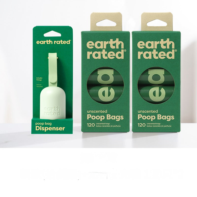 Dog Poop Bags Set Perfect Dog-Walking Bundle - Includes 1 Poop Bag Dispenser and Waste Bags