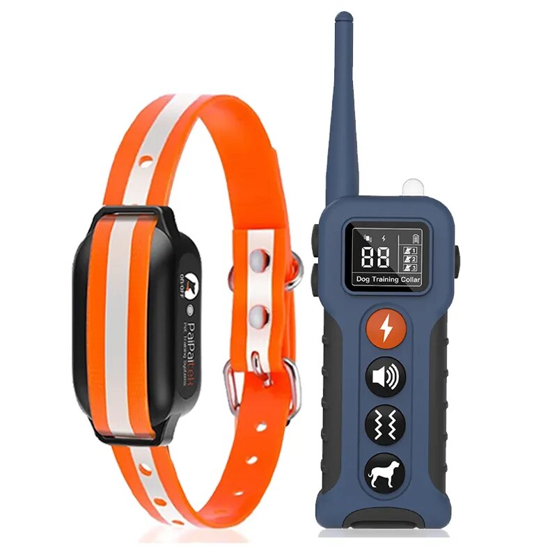 Electric Dog Training Collar With Remote Control With 9 Different Sounds Rechargeable Waterproof Anti Barking Collar