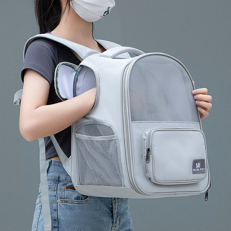 Expandable Pet Designer Dog Bag Pet Strollers Dog Cat Backpack