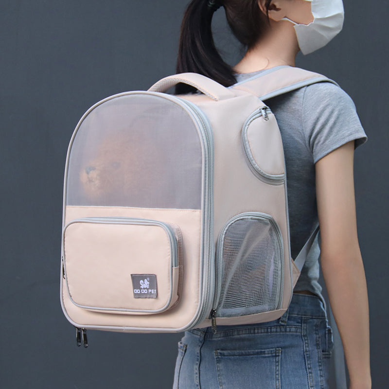 Expandable Pet Designer Dog Bag Pet Strollers Dog Cat Backpack