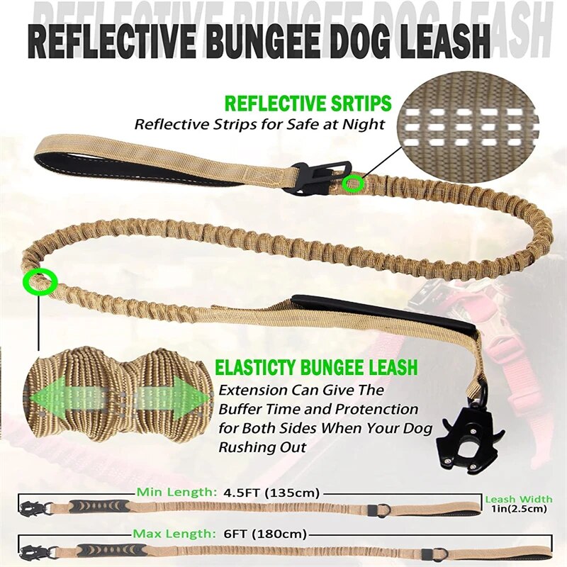 4 in 1 Explosion-proof Dog Leash With Car Safety Clip