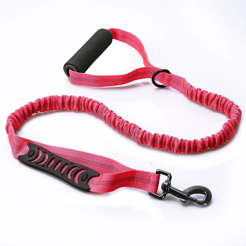 Explosion Proof Punch Large Dog Leash Reflective Elastic Dog Leash With Carabiner