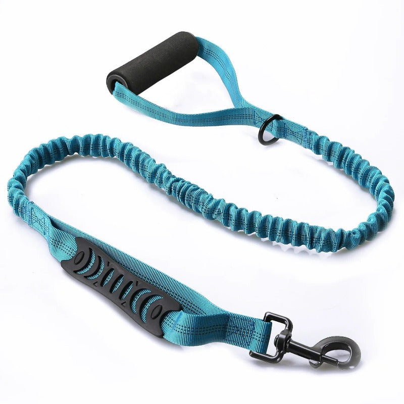 Explosion Proof Punch Large Dog Leash Reflective Elastic Dog Leash With Carabiner