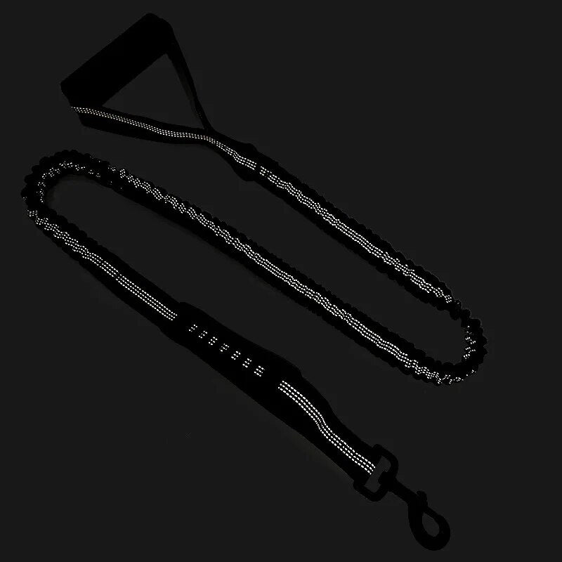 Explosion Proof Punch Large Dog Leash Reflective Elastic Dog Leash With Carabiner