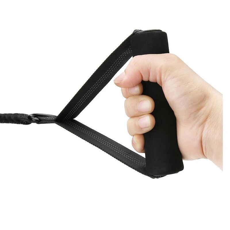 Explosion Proof Punch Large Dog Leash Reflective Elastic Dog Leash With Carabiner