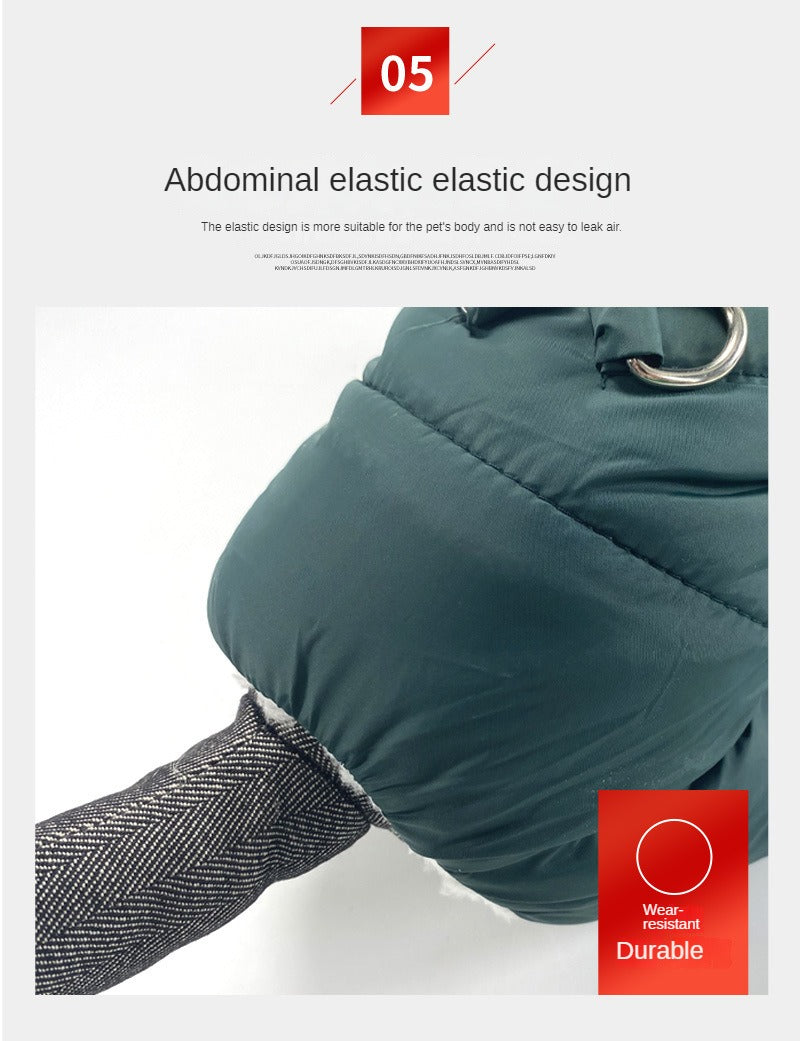 Fall and Winter Reflective Warm Four Legged Dog Clothes