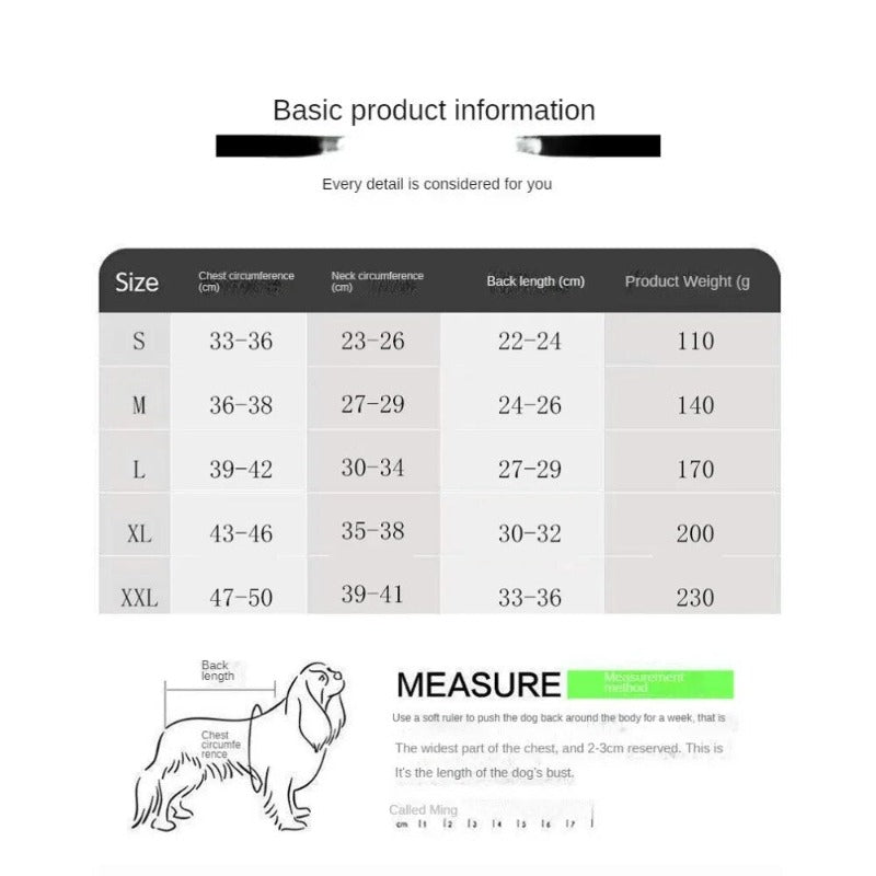 Fall and Winter Reflective Warm Four Legged Dog Clothes