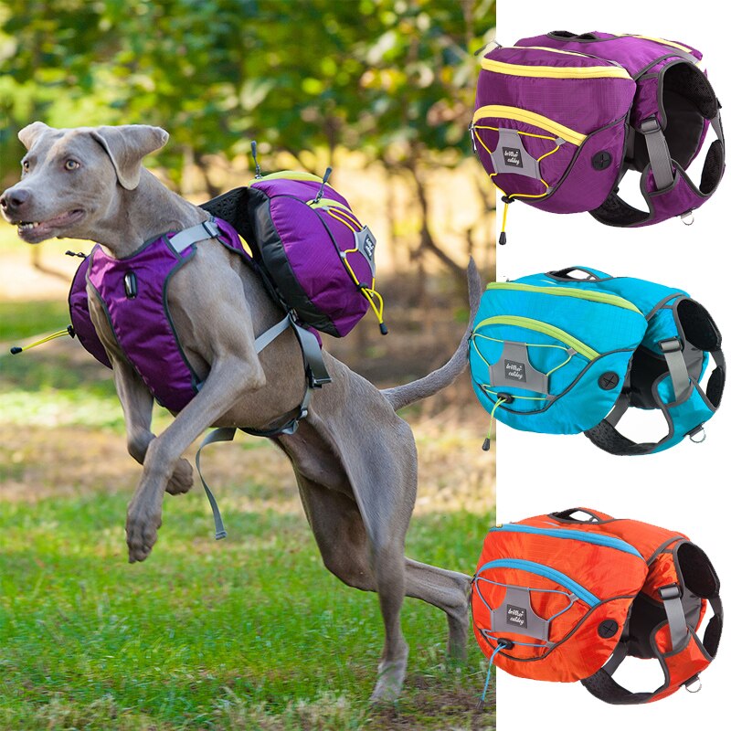 Nylon Large Dog Animal Backpack Harness Vest