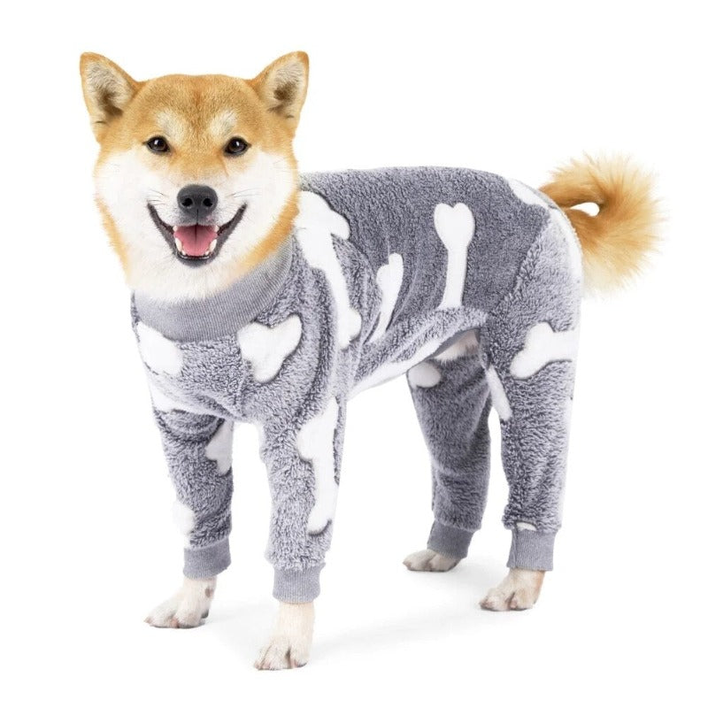Flannel Dog Pajamas Jumpsuit Dogs Pajamas Jumpsuits Coat