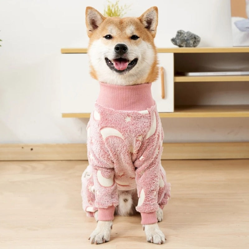 Flannel Dog Pajamas Jumpsuit Dogs Pajamas Jumpsuits Coat