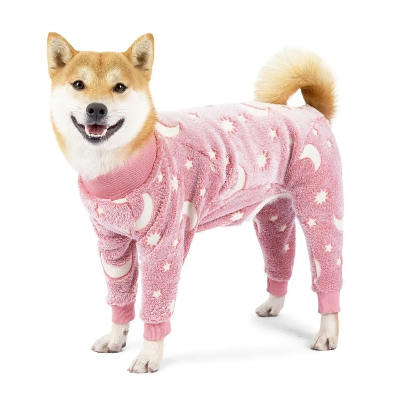 Flannel Dog Pajamas Jumpsuit Dogs Pajamas Jumpsuits Coat