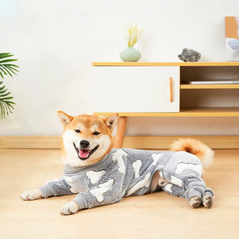 Flannel Dog Pajamas Jumpsuit Dogs Pajamas Jumpsuits Coat