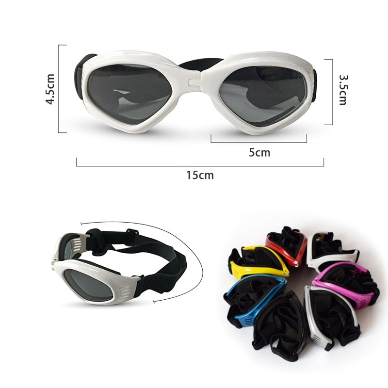 Foldable Colorful Creative Black Dog Glasses Windproof Dog Goggles