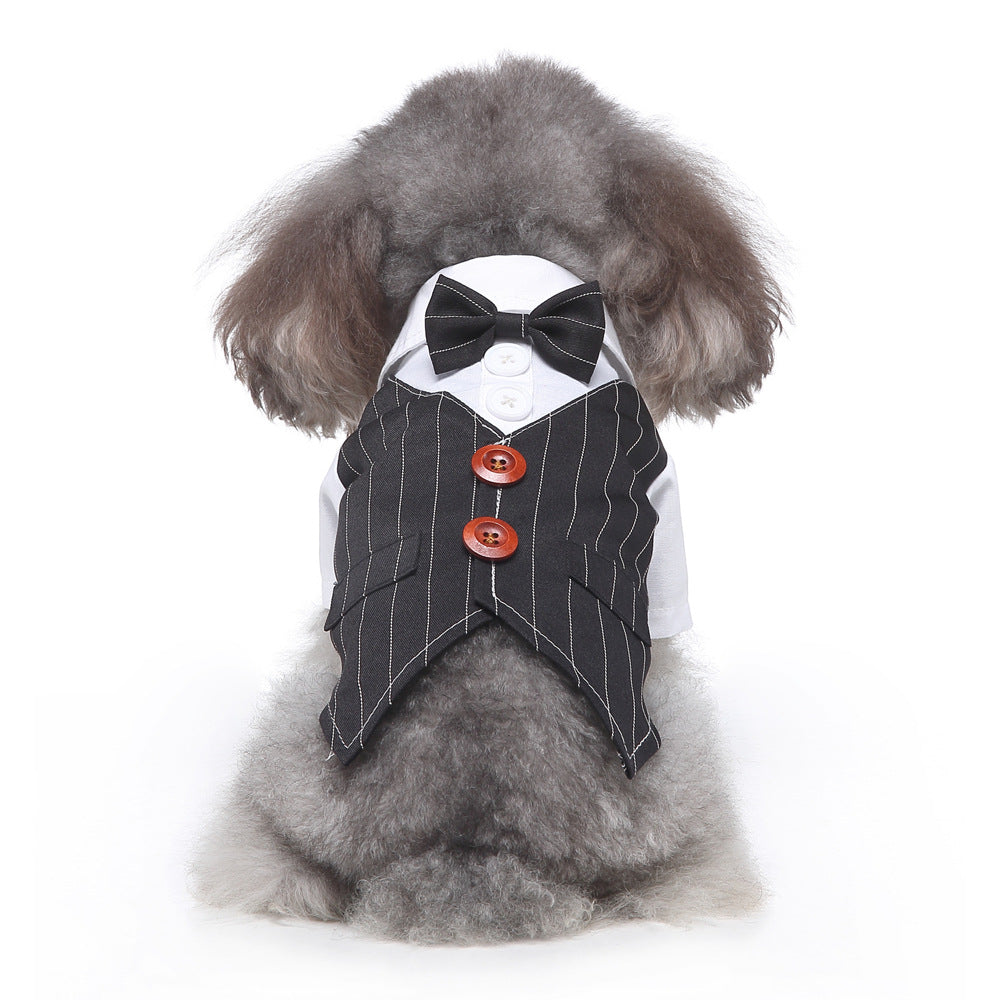 Gentleman Pet Dog Clothes Dog Pet Wedding Suit